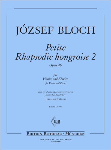 Cover - Bloch, Petite Rhapsodie hongroise 2